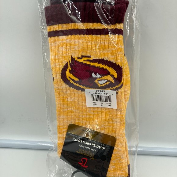 Topsox Wear Your Pride Iowa State Heather Crew Socks - Picture 2 of 4